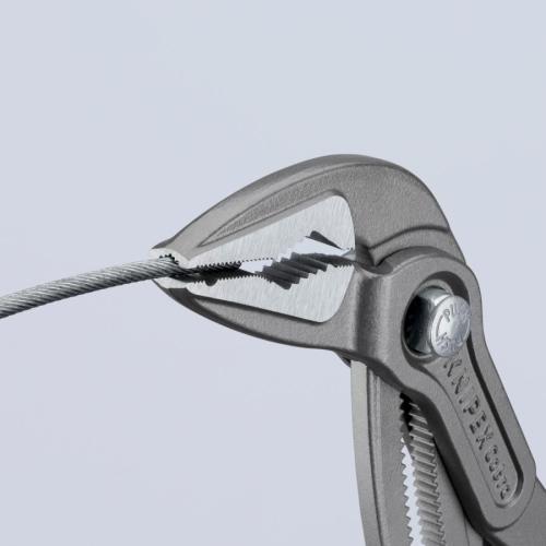 Knipex Cobra ES Water Pump Pliers Extra-slim Plastic Coated Grey Atramentized 250mm 87 51 250
